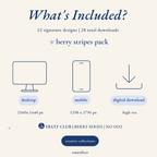 Berry Series - Stripe Pack