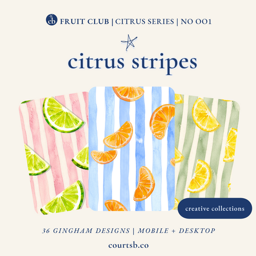 Citrus Stripes Pack wallpaper preview slideshow — vertical citrus stripe patterns