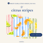 Citrus Stripes Pack wallpaper collage — staggered citrus stripe layout